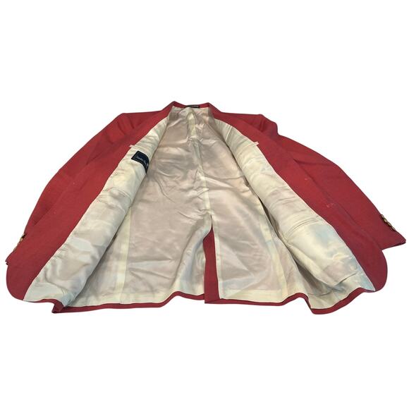 8-15 STANLEY BLACKER Men's Single Breasted Blazer Salmon Size 40R - Picture 3 of 10